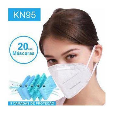 Imagem de Kit 20 - Máscara KN95 - proteção hospitalar N95 - Anvisa - Intex / Sup