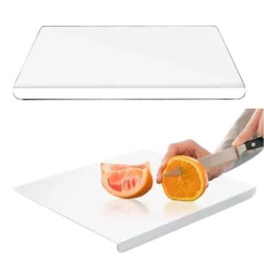 Imagem de Tábua De Corte Para carnes  Grande de Acrílico Cozinha 60x45x5mm - HQ