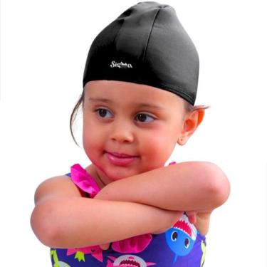 Imagem de touquinha infantil touca para crianças moda praia natação esportiva te