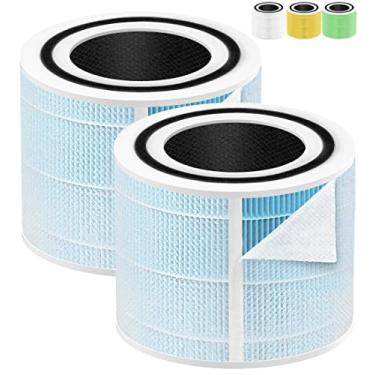 Imagem de Filtro de substituição para remoção de fumaça Core 300 compatível com filtro LEVOIT núcleo de substituição 300-RF-SR para purificador de ar LEVOIT Core 300 300-P Core 300S 300S-P, Core P350 300-RAC
