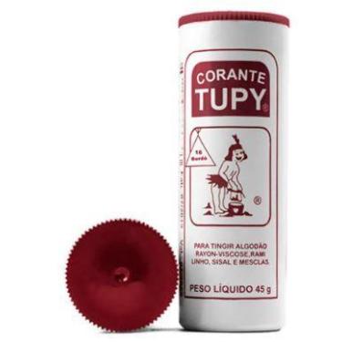 Imagem de 02 Corante Para Tingir Tecidos Roupa Artesanato 45g Tupy, Bordo