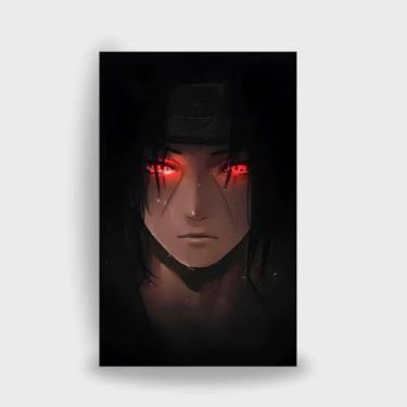 Imagem de Quadro Decorativo Itachi Sharingan Naruto Gamer Sala Quarto Escritorio
