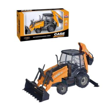 Imagem de Brinquedo Infantil Mini Retroescavadeira Réplica Case Construction Usu