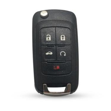 Imagem de Carcaça Chave Canivete Oca 5 Botões Chevrolet Prisma (novo), Onix, Cru