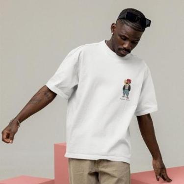 Imagem de Camiseta Techmalhas Oversized Estampada Academia Casual Masculina-Masculino