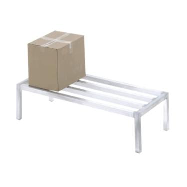 Imagem de Suporte tubular resistente Channel ADE2042, série promocional, capacidade de 907 kg, 50 cm P x 106 cm L x 30 cm A, alumínio, para freezers, geladeiras e áreas de armazenamento a seco, NSF, feito nos