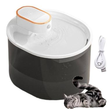 Imagem de Bebedouro Fonte de Agua Gato Pet Cao Cachorro 3 Litros Sensor Presença Movimento Animal de Estimaçao Bateria Recarregavel USB Automatico Silencioso