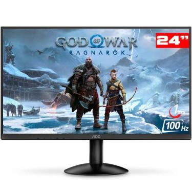 Imagem de Monitor Gamer AOC 24", Full HD, 100Hz, 1ms Gaming, HDMI, VGA, VESA, Pa