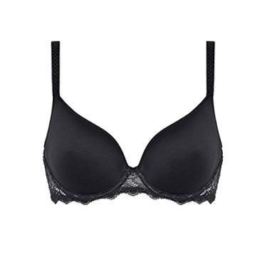 Imagem de Simone Perele Sutiã feminino Caresse 3D Plunge, Preto, 32E