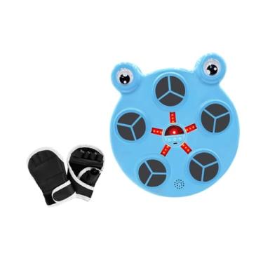 Imagem de Colaxi Máquina de boxe inteligente alvo de parede equipamento de treinamento de agilidade montagem na parede treinador de boxe inteligente para exercícios de, Azul