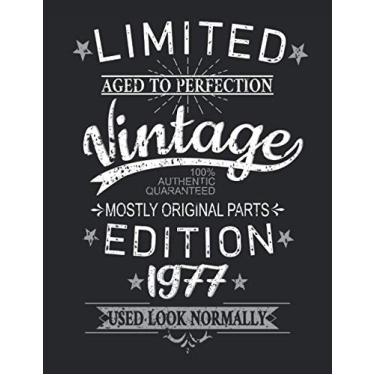 Imagem de 44. Geburtstag Limited 44 Jahre Edition 1977 Graphic Deko Vintage: RÄTSELBUCH - Lustiges Retro Geburtstags Geschenk, Geschenkidee - A4 (8,5x11) - 101 ... Sketch, Planer, Geburtstag, Jahrgang, Spruch