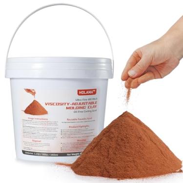 Imagem de 10lbs Premium Ultra-Fine 400 Mesh Oil-Free Casting Sand for Metal Jewelry Crafting - Exceptional Foundry Sand for Detailed Replicas in Silver, Copper, Bronze, and More - Reusable Molding Clay