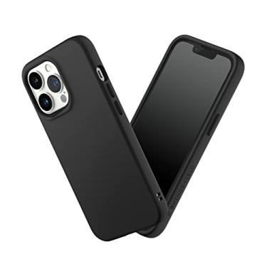 Imagem de RhinoShield Capa compatível com [iPhone 13 Pro] | SolidSuit - Capa protetora de design fino absorvente de choque com acabamento fosco premium 3,5 m/proteção contra quedas de 3,4 m - Preto clássico