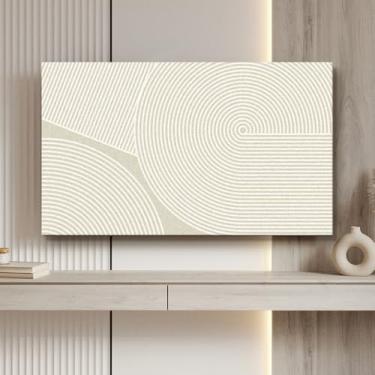 Imagem de Capa para TV interior capa protetora contra poeira 106.7 cm-215.9 cm protetor de tela de TV à prova de poeira elástico antiderrapante LED display LCD capa protetora desktop/superfícies curvas monitor