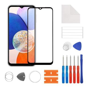 Imagem de SwarKing Nova substituição de tela de vidro da lente externa frontal para SAM A15 4G (5G) com kit de ferramentas de reparo gratuito (sem toque LCD e digitalizador)