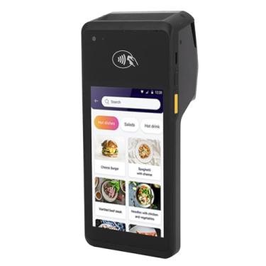 Imagem de POS Recibo Impressora, 5 Polegada Tela Handheld Impressora Térmica Suporte 4G BT Comunicação, 1D 2D QR NFC Mobile POS Máquina Com 5MP Câmera Traseira para Pequenas Empresas