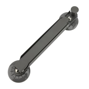 Imagem de Rack de Secagem de Roupas Pendurado Conveniente Com Ventosa, Capacidade de Carga Forte, Adesivo de Camada Dupla, Rack de Secagem de Roupa Dobrável de Aço Carbono à Prova de (Cinza)