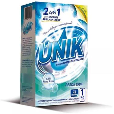 Imagem de Sabão Unik Máquina Lava Louça Detergentes com Secante, Sem Fragrância