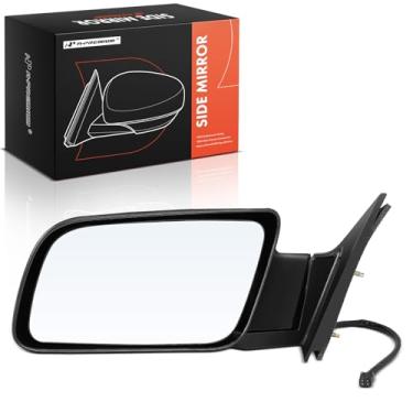 Imagem de A-Premium Espelho retrovisor lateral do motorista – Compatível com modelos Chevy e GMC – Silverado, Blazer, C/K 1500 2500 3500, Tahoe, Sierra, Yukon – Dobrável manual sem aquecimento elétrico –