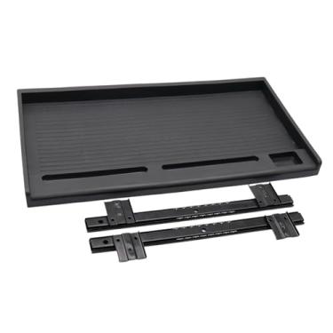 Imagem de Amagogo Sob o computador PC PC PC Draveta de teclado Extender Salvando acessórios de espaço, Black 27mm W Rail