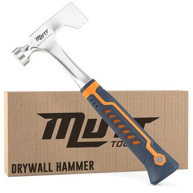 Imagem de Mutt Tools Martelo de drywall com machadinha de 400 ml e aderência ergonômica - Martelo de ripa, machadinha Martillo para drywall