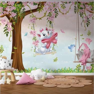 Imagem de Papel de Parede infantil Gata Marie - AloPapers, 3,50m de largura, 2.0