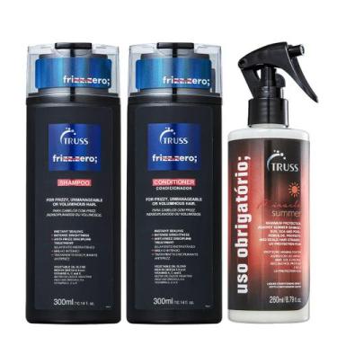 Imagem de Truss Frizz Zero Kit Shampoo Condicionador e Uso Obrigatório Miracle S