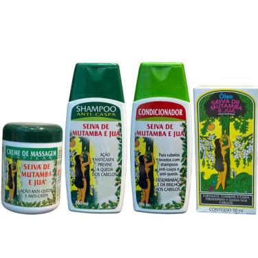Imagem de Kit Seiva De Mutamba E Juá Shampo+Cond+Oleo+Cr Massagem