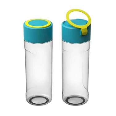 Imagem de Garrafinha De Água Squeeze Esporte Com Alça 550ml Treino Escola Escrit