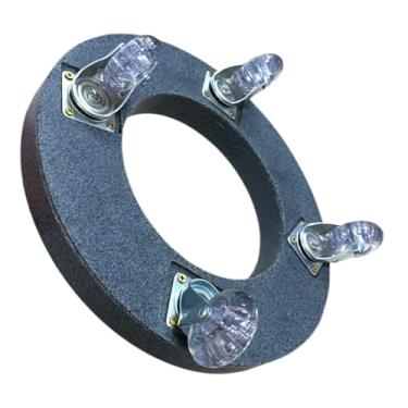 Imagem de Suporte para vaso em polietileno com rodizio de 4 rodas em gel diamentro 25 cm (AZUL, 30CM)