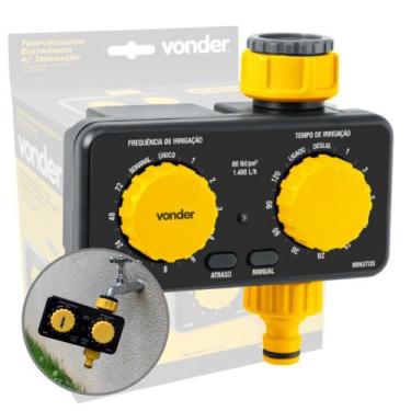 Imagem de Melhor Temporizador Irrigação Programável Automático Hortas Jardim Von