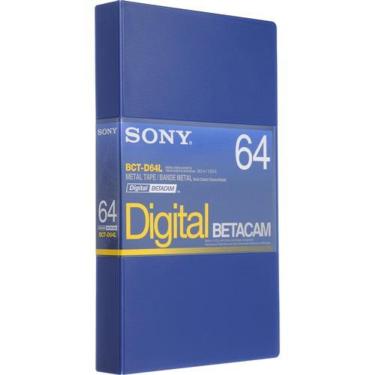 Imagem de Fita Cassete Betacam Digital Bct-d64l 64 Minutos Sony