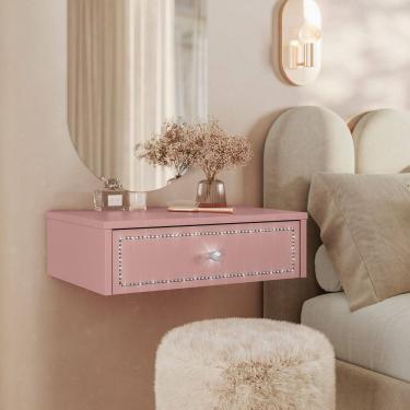 Imagem de Penteadeira de Cabeceira Suspensa 1 Gaveta Rose