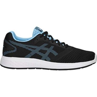 Imagem de ASICS Tênis de corrida feminino Patriot 10, 43, preto/claraboia, Preto/claraboia
