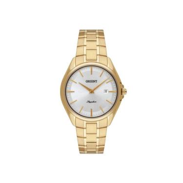 Imagem de Relógio Orient Dourado Social Vidro De Safira