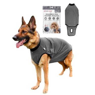 Imagem de BellyGuard - Macacão de recuperação de cães pós-cirurgia, pós-esterilização, neutro, terno corporal para cães machos e fêmeas, alternativa de cone confortável para cães grandes e pequenos, algodão macio cobre feridas, pontos, XGG