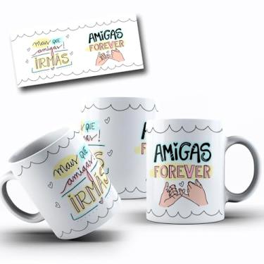 Imagem de Caneca de Porcelana Personalizada Amizades Com Frases Engraçadas, Divertidas e Deboche (Amigas Forever.)