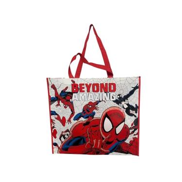 Imagem de Legacy Licensing Partners Marvel's Spiderman Comics Bolsa reutilizável gigante extragrande 66 cm, Multicor, X-Large
