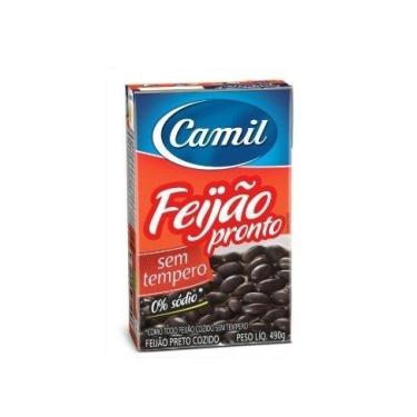 Imagem de Feijão preto pronto sem tempero camil 490g - FEIJAO