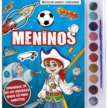 Imagem de Livro - Meninos Livro para Pintar com Aquarela