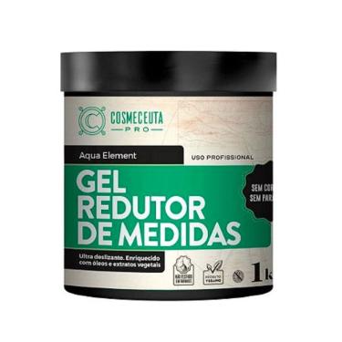 Imagem de Gel Redutor de Medidas Profissional cosmeceuta 1Kg - Para efeito crioterápico, atua por meio do resfriamento estimulando a circulação do local aplicad