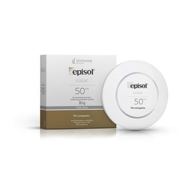 Imagem de Protetor Solar Facial Pó Compacto Mantecorp Episol Color FPS50 Pele Clara 10G