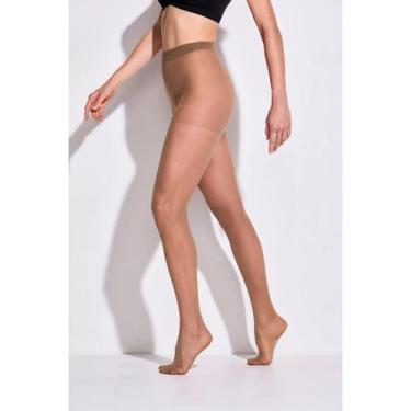 Imagem de 3 Pares Meias Fina Com Lycra Meia Calça Fio 15 Adulto Trifil, Natural,