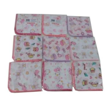 Imagem de Kit 10 Pano De Boca 6 Fraldas 4 Toalha Banho 2 Cueiro Menina - Dugu