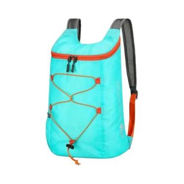 Imagem de Mochila Dobrável Impermeável e Leve para Camping e Viagens, Lago azul