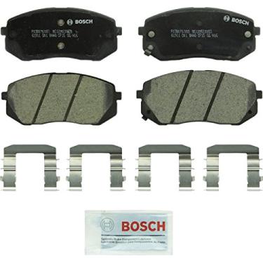 Imagem de BOSCH BC1295 QuietCast Conjunto de pastilhas de freio a disco de cerâmica premium - Compatível com Hyundai Sonata, Tucson; Kia Cadenza, Rondo, Soul EV, Sportage; FRENTE