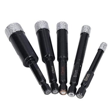 Imagem de Serra de Orifício Definida para Serra de Orifício de Diamante Cerâmica, Ladrilhos de Kit de Serra de Diamante, Mármore e Muito Mais - Melhore a Eficiência do Trabalho - 5pcs Kit