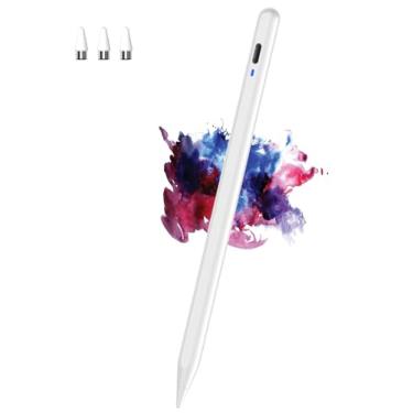 Imagem de CMARS Caneta Stylus Para Android, Magnética Com Ponta Pom Celular, Canetas De Fina Tela Sensível Ao Toque, Digital Tablet Compatível Samsung/Huawei/Vivo E Outros Dispositivos Android - Branco