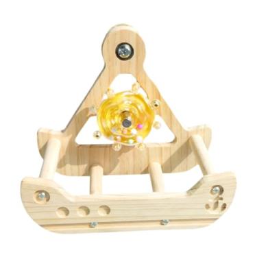 Imagem de Ｂｅｓｇａ Bird swing poleiro brinquedo fácil de instalar acessórios de gaiola premium de mascar de madeira brinquedo pendurado para pardas pombinhos macas