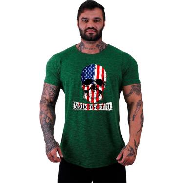 Imagem de Camiseta Longline MXD Conceito Skull USA Masculina-Masculino